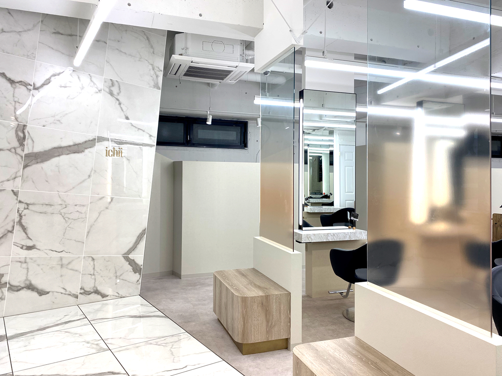 【美容室 / まつげサロン】ichii｜設計・施工例｜八百板工芸有限会社